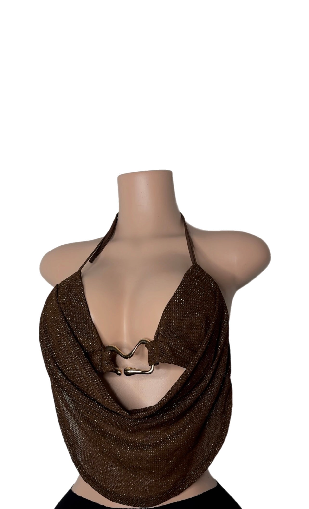 MidNight Drape Top - Chocolate