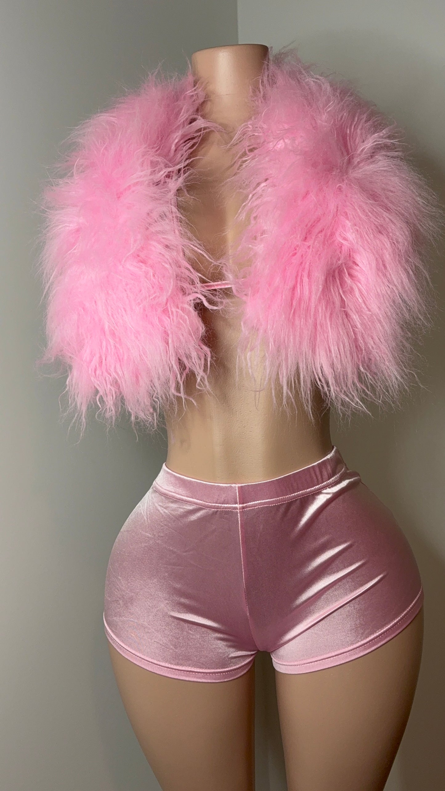 Lotus Fur Set - Guava