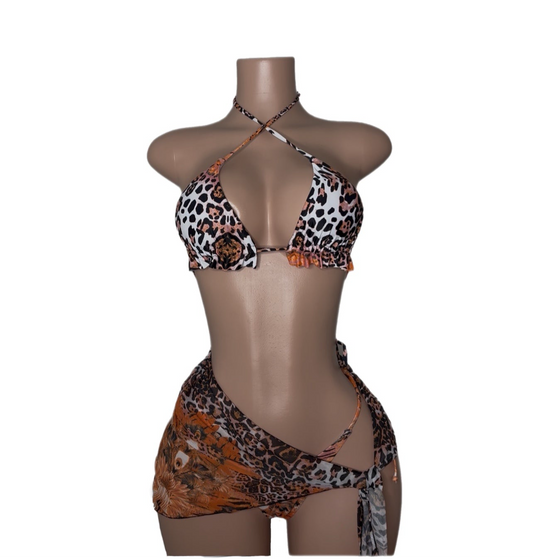 Rawrrr Tiger 3 - Piece Bikini Set