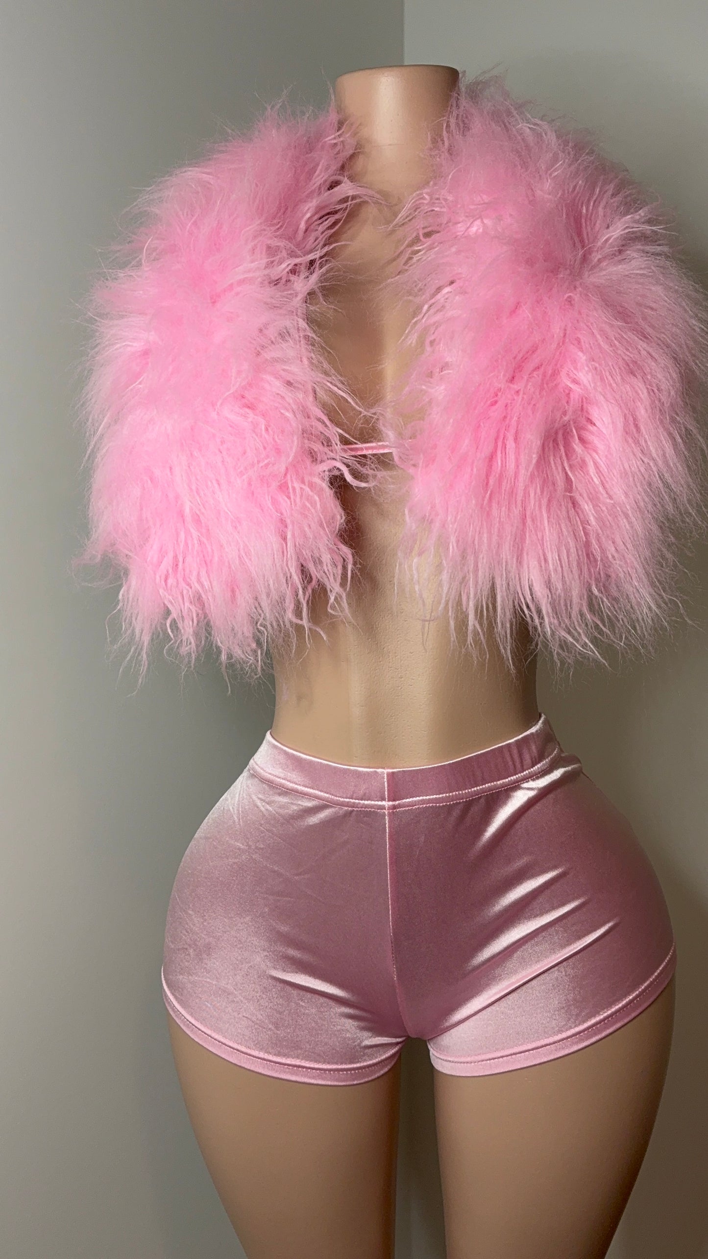 Lotus Fur Set - Guava